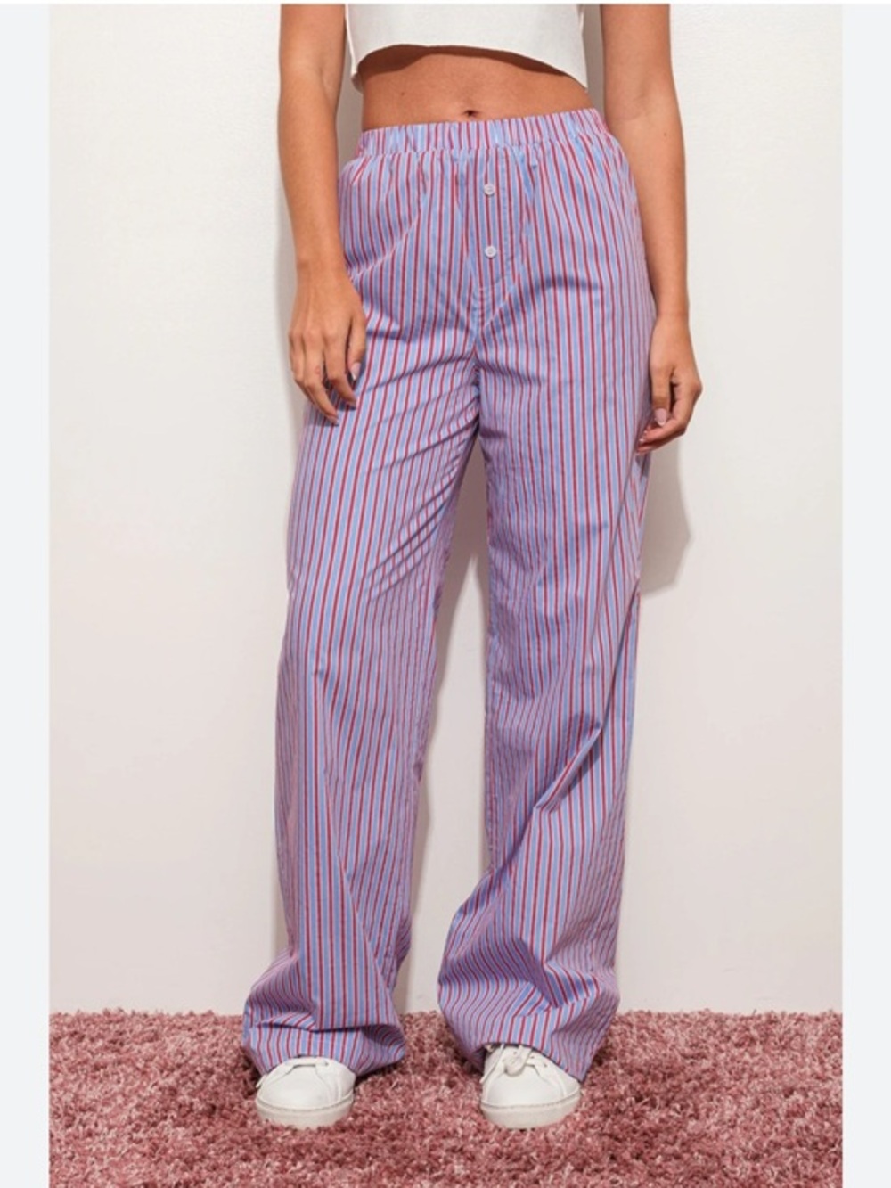 Pretty Garbage Red Stripe Lounge Pants NWT Sz S
